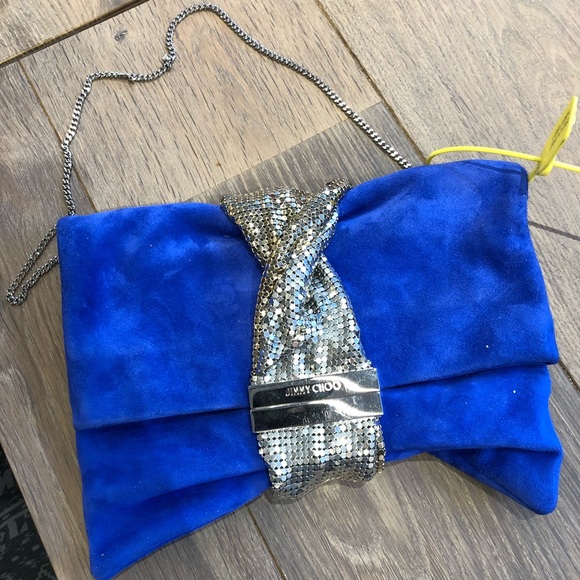 Jimmy Choo Handbags - 🆕Jimmy Choo Chandra Suede Clutch
